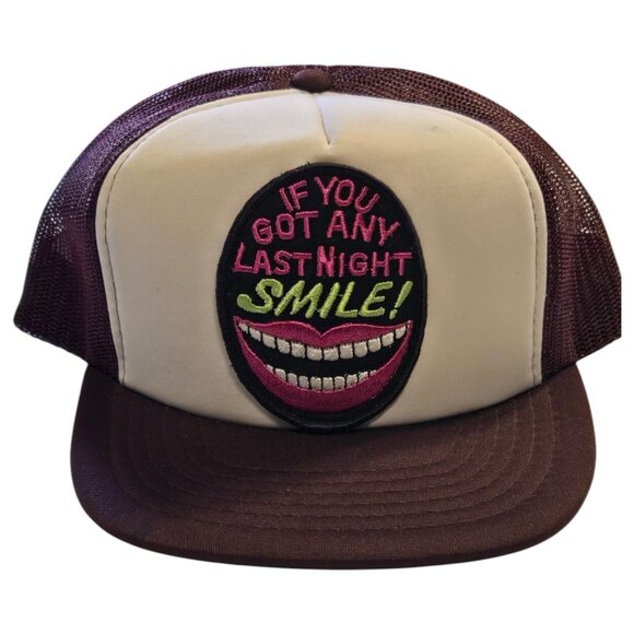 Vintage Trucker Hat If You Got Any Last Night Smile - Picture 1 of 7